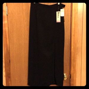 Patra sexy high slit black skirt